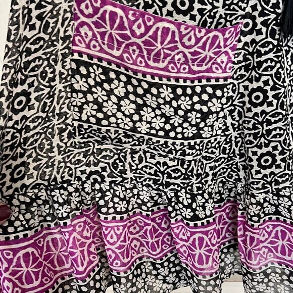 Free People size small tunic dress black purple beige - Picture 2 of 3